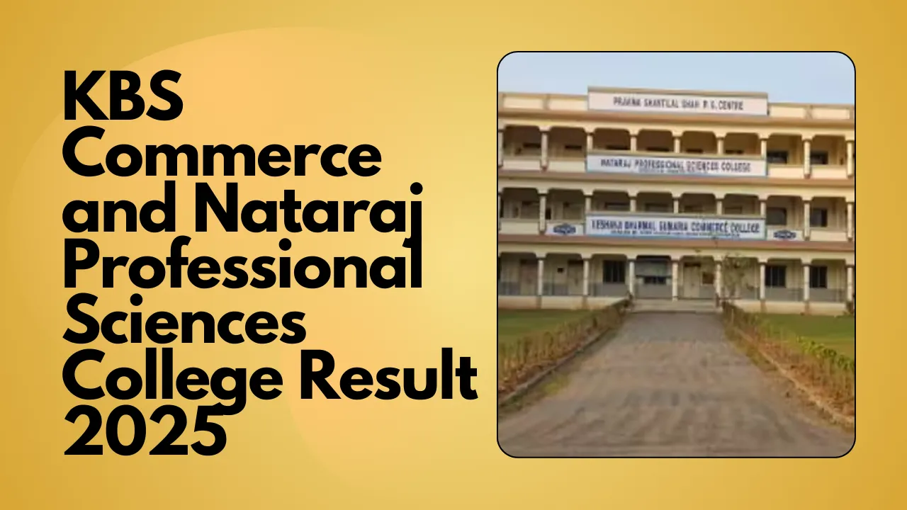KBS Commerce and Nataraj Professional Sciences College Result 2025